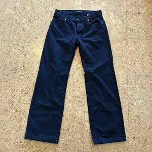 Vintage Y2K Emporio Armani Black Baggy Relaxed Button Fly Jeans 30x30